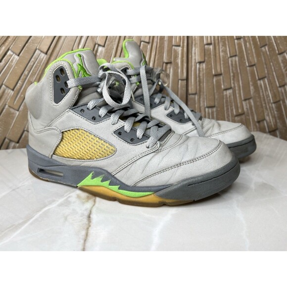 Air Jordan 5 Retro Green Bean Silver/Flint Grey DM9014 Sz 9 Sneakers Shoes Men main image 9